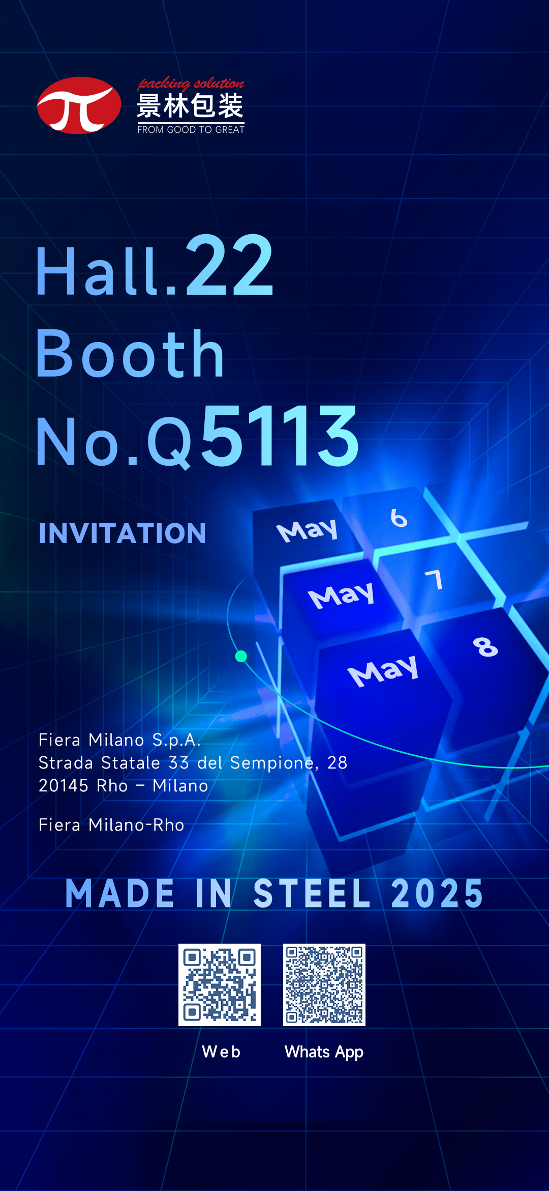 We Will Go To MADE IN STEEL 2025, Italy 6-8 May